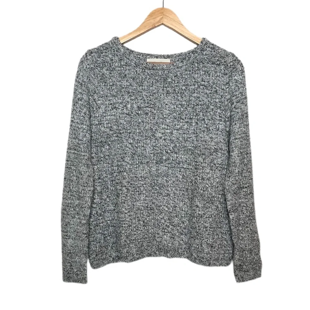 For Love and Lemons Knitz Waffle Knit Grey Crewneck Sweater Size XS